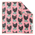 Chick in Boots Double-Sided Washcloth