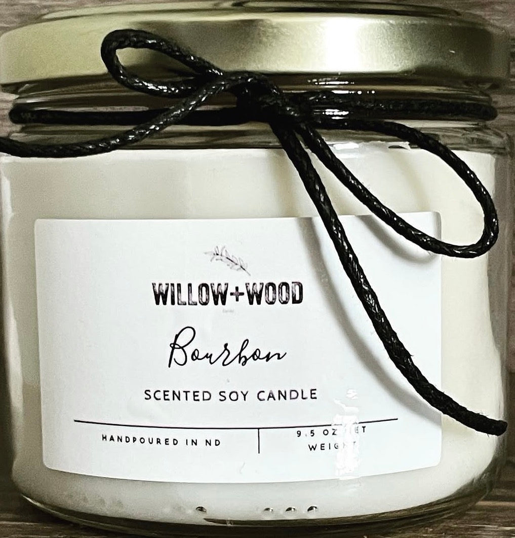 Willow + Wood Bourbon Candle