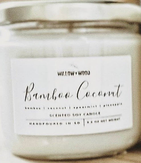 Willow + Wood Bamboo Coconut Candle
