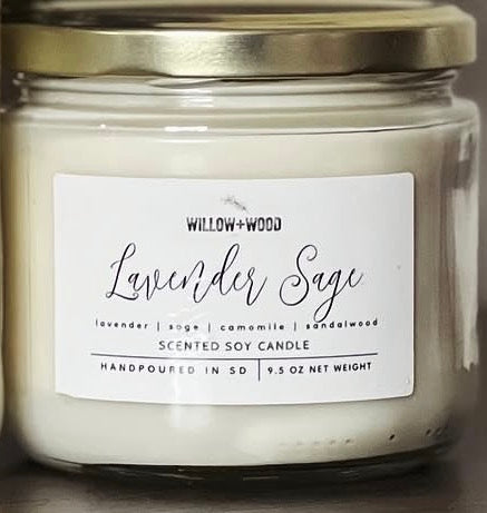 Willow + Wood Lavender Sage Candle